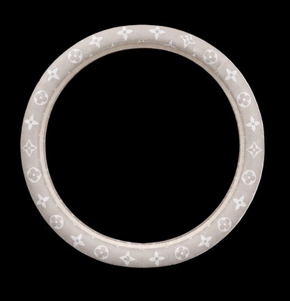 Beige Steering Wheel Cover