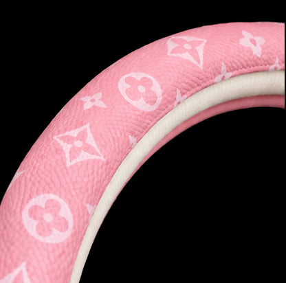 Light Pink Steering Wheel Covers